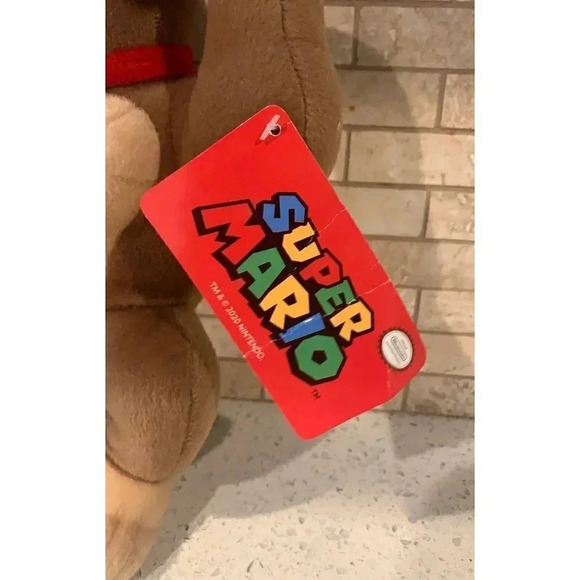 DK Donkey Kong 10" Plush Official Licensed Nintendo Super‎ Mario b32 - Picture 5 of 6